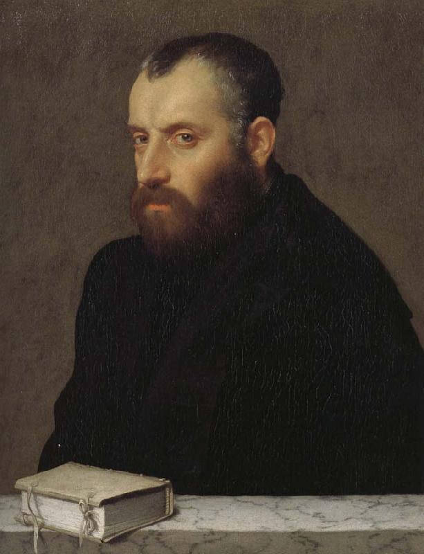 Giovanni Battista Moroni Has the book Portrait of a gentleman oil painting picture